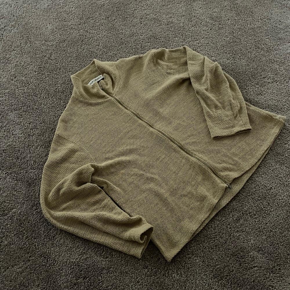 Our Legacy shrunken polo zip